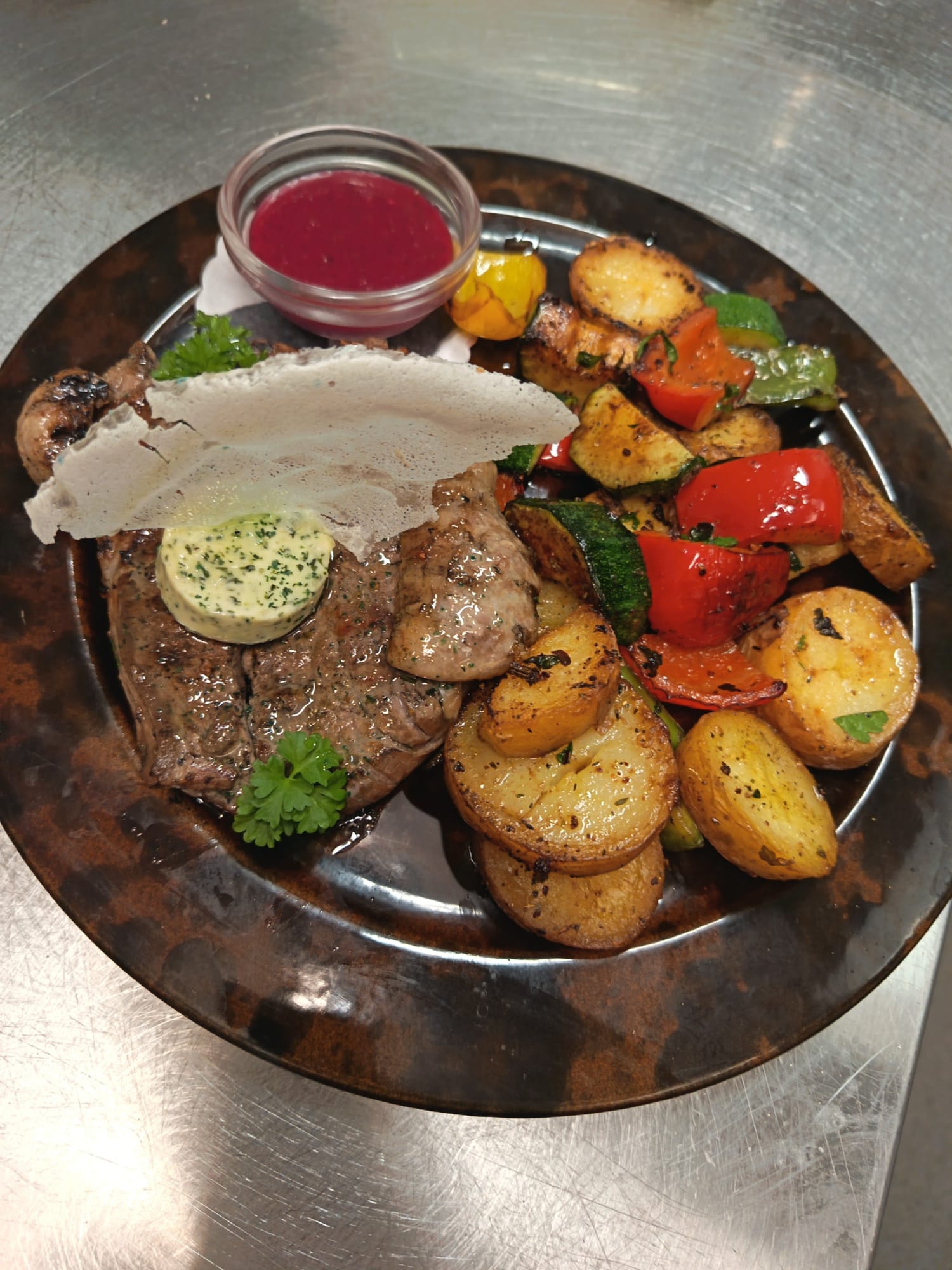 Rumpsteak mit Kräuterbutter